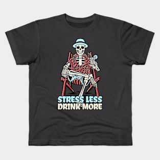 Stress Less Drink More Kids T-Shirt